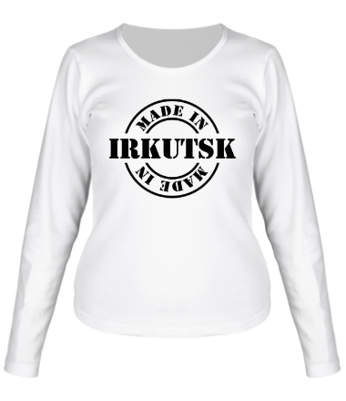 Женская футболка длинный рукав Made in Irkutsk