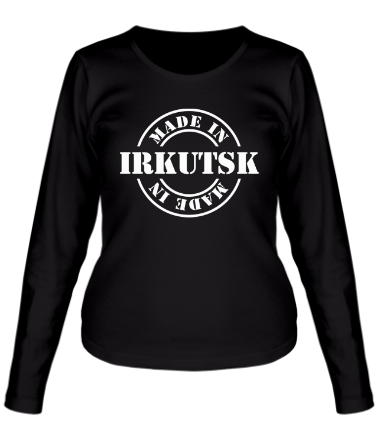 Женская футболка длинный рукав Made in Irkutsk