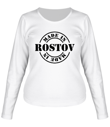 Женская футболка длинный рукав Made in Rostov