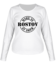 Женская футболка длинный рукав Made in Rostov фото