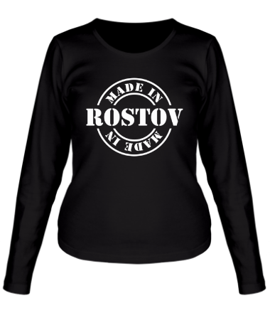 Женская футболка длинный рукав Made in Rostov