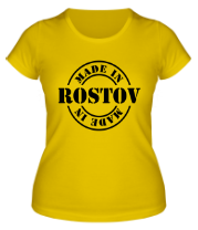 Женская футболка Made in Rostov фото