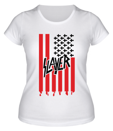 Женская футболка Slayer flag