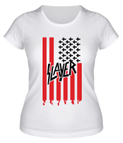 Женская футболка Slayer flag фото