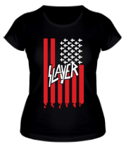 Женская футболка Slayer flag фото
