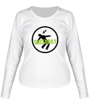 Женская футболка длинный рукав Green Day Circle фото