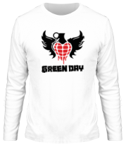 Мужская футболка длинный рукав Green Day Wings фото