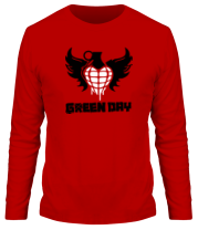 Мужская футболка длинный рукав Green Day Wings фото