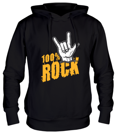 Толстовка худи 100% Rock