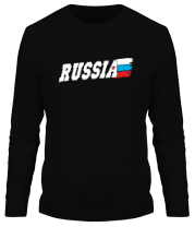 Мужская футболка длинный рукав Russia (Россия) фото
