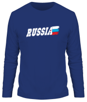 Мужская футболка длинный рукав Russia (Россия) фото