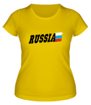 Женская футболка Russia (Россия) фото