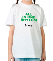 Детская футболка Все в одном ритме - слоган ЧМ-2014 фото