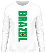 Мужская футболка длинный рукав Футбол Бразилия фото