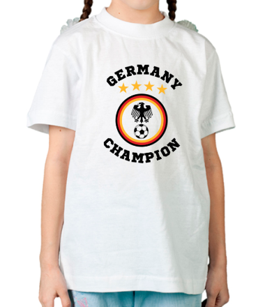 Детская футболка Germany Football | Logo 4 stars