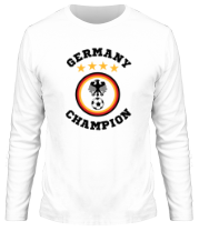 Мужская футболка длинный рукав Germany Football | Logo 4 stars фото