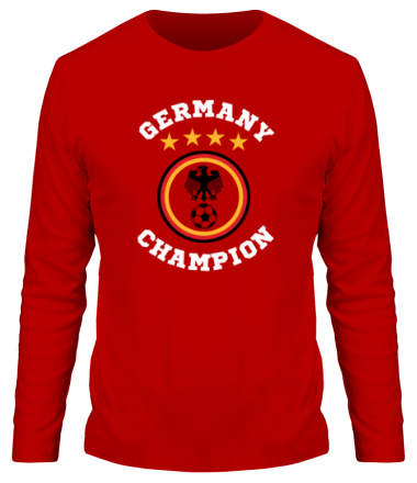 Мужская футболка длинный рукав Germany Football | Logo 4 stars