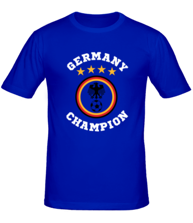 Мужская футболка Germany Football | Logo 4 stars