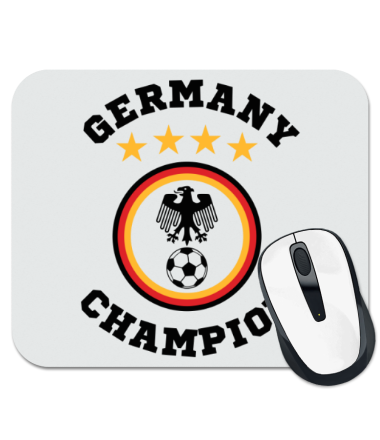 Коврик для мыши Germany Football | Logo 4 stars