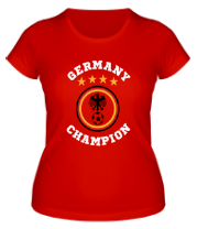 Женская футболка Germany Football | Logo 4 stars фото