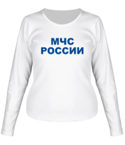 Женская футболка длинный рукав МЧС России фото