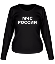 Женская футболка длинный рукав МЧС России фото