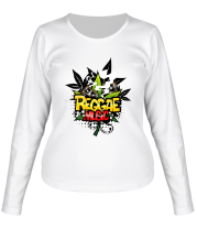 Женская футболка длинный рукав Reggae music фото