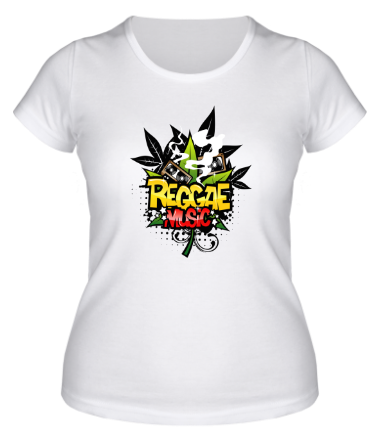 Женская футболка Reggae music
