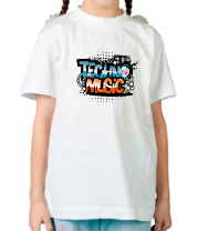 Детская футболка Techno music фото