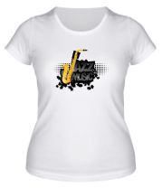 Женская футболка Jazz music фото