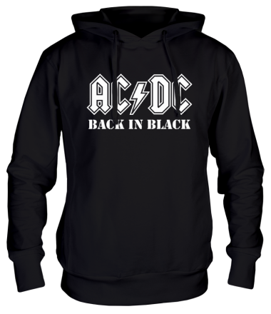 Толстовка худи ACDC Back in black