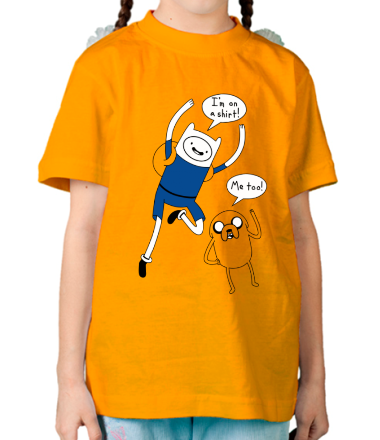 Детская футболка Adventure time мы на футболке