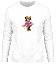 Мужская футболка длинный рукав Minie Mouse фото