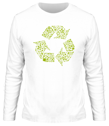 Мужская футболка длинный рукав Экология