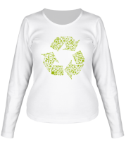 Женская футболка длинный рукав Экология фото