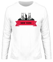 Мужская футболка длинный рукав Нью-Йорк фото
