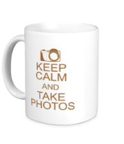 Кружка Keep Calm and take photos фото