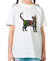 Детская футболка Декоративный кот фото