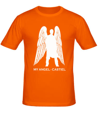 Мужская футболка Сверхъестественное - Ангел Кастиэль