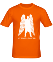 Мужская футболка Сверхъестественное - Ангел Кастиэль фото