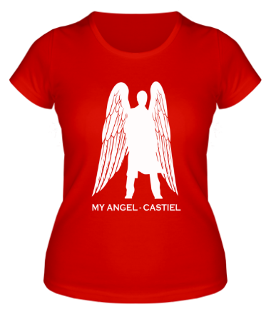 Женская футболка Сверхъестественное - Ангел Кастиэль