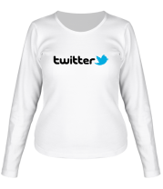 Женская футболка длинный рукав Twitter фото