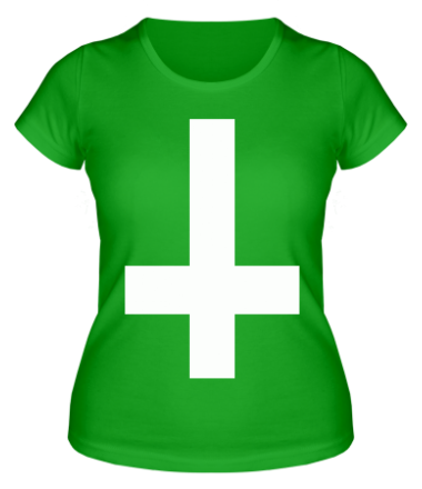 Женская футболка Перевернутый крест