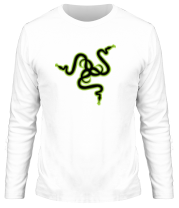 Мужская футболка длинный рукав Razer Snake Logo фото
