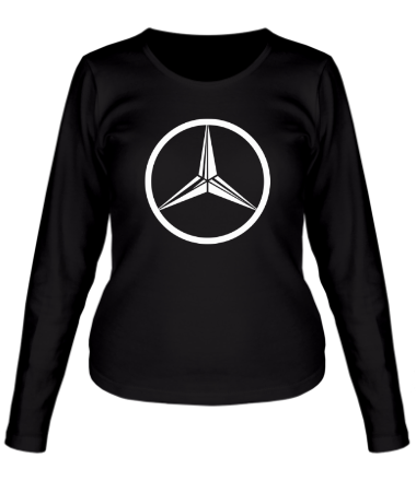 Женская футболка длинный рукав Mercedes