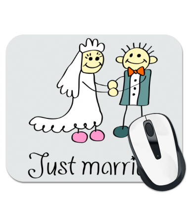 Коврик для мыши Just married