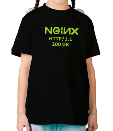 Детская футболка Nginx 200 OK