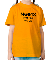 Детская футболка Nginx 200 OK фото