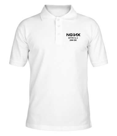 Мужская футболка поло Nginx 200 OK