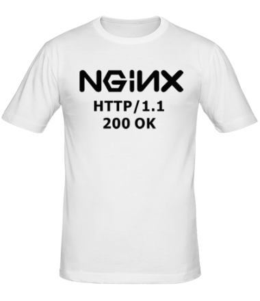 Мужская футболка Nginx 200 OK